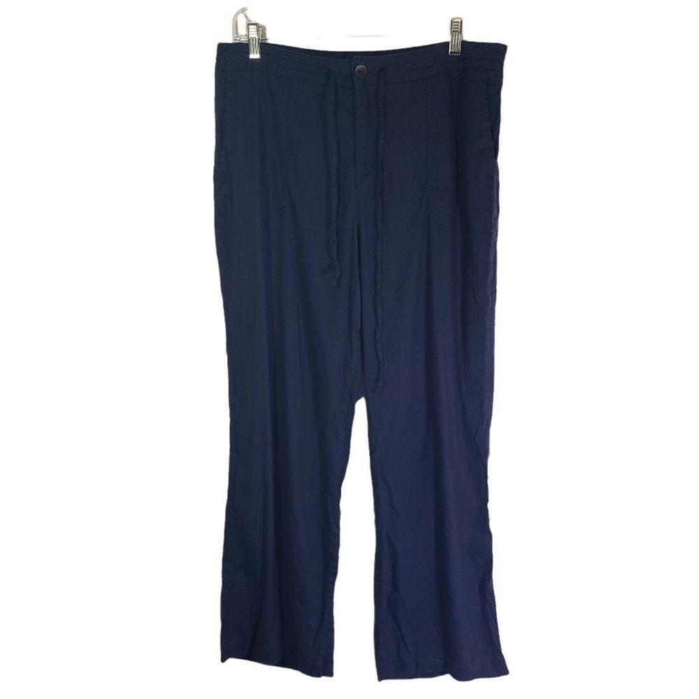 Pendleton Women's 12 Navy Solid Pants - image 1